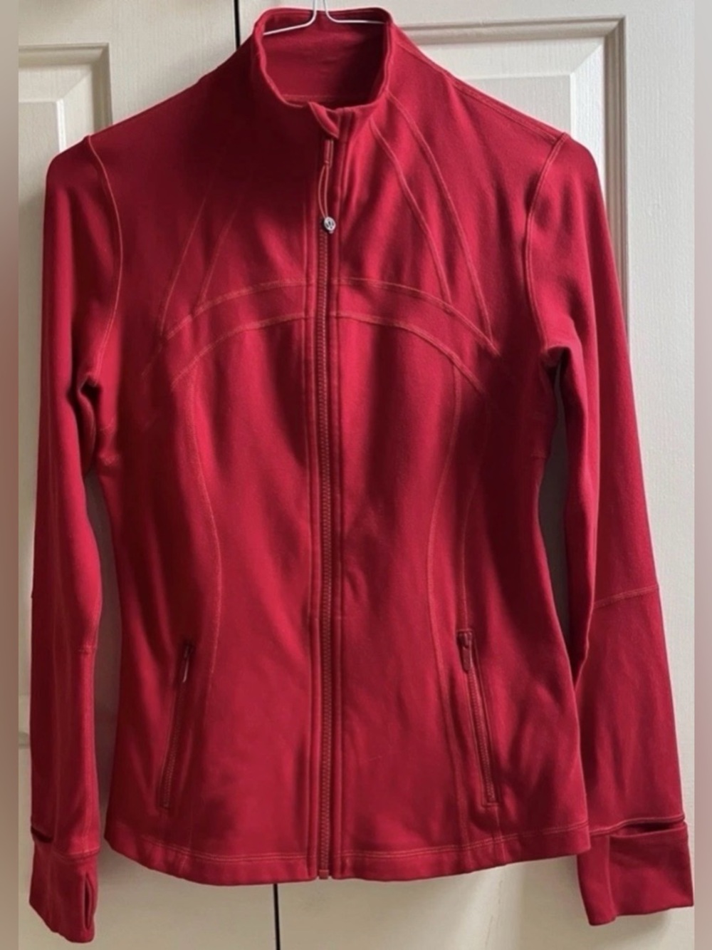 🍒LULULEMON sz 10 DEFINE Jacket DARK RED Full-Length *LUON